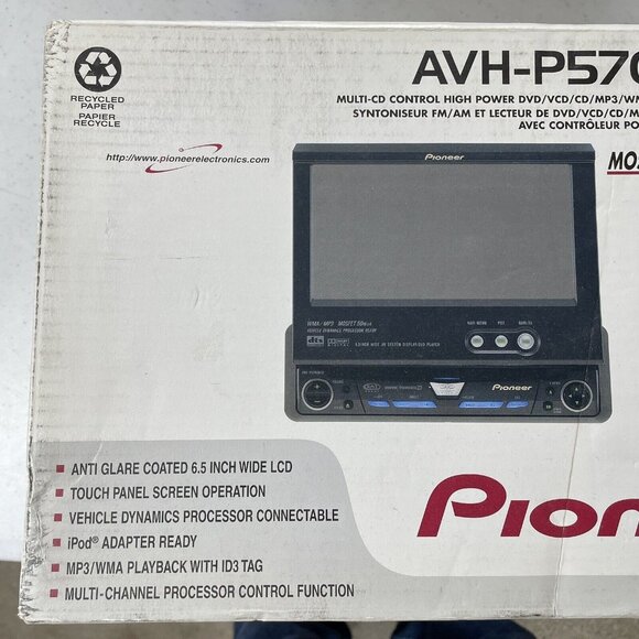Pioneer AVHP5700DVD Radio DVD Player Tested Working With Box, Wires, Manuals - Picture 2 of 16